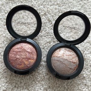 MAC mineralize eyeshadow in Mercurial and Family Silver bundle
